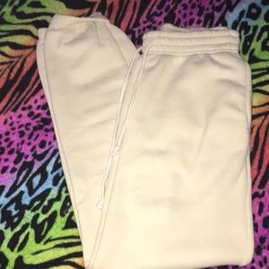 Out from under cream joggers